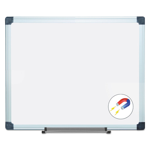 MasterVision Value Lacquered Steel Magnetic Dry Erase Board， 24 x 36， White， Aluminum Frame (MA0307170) - Mycitystee