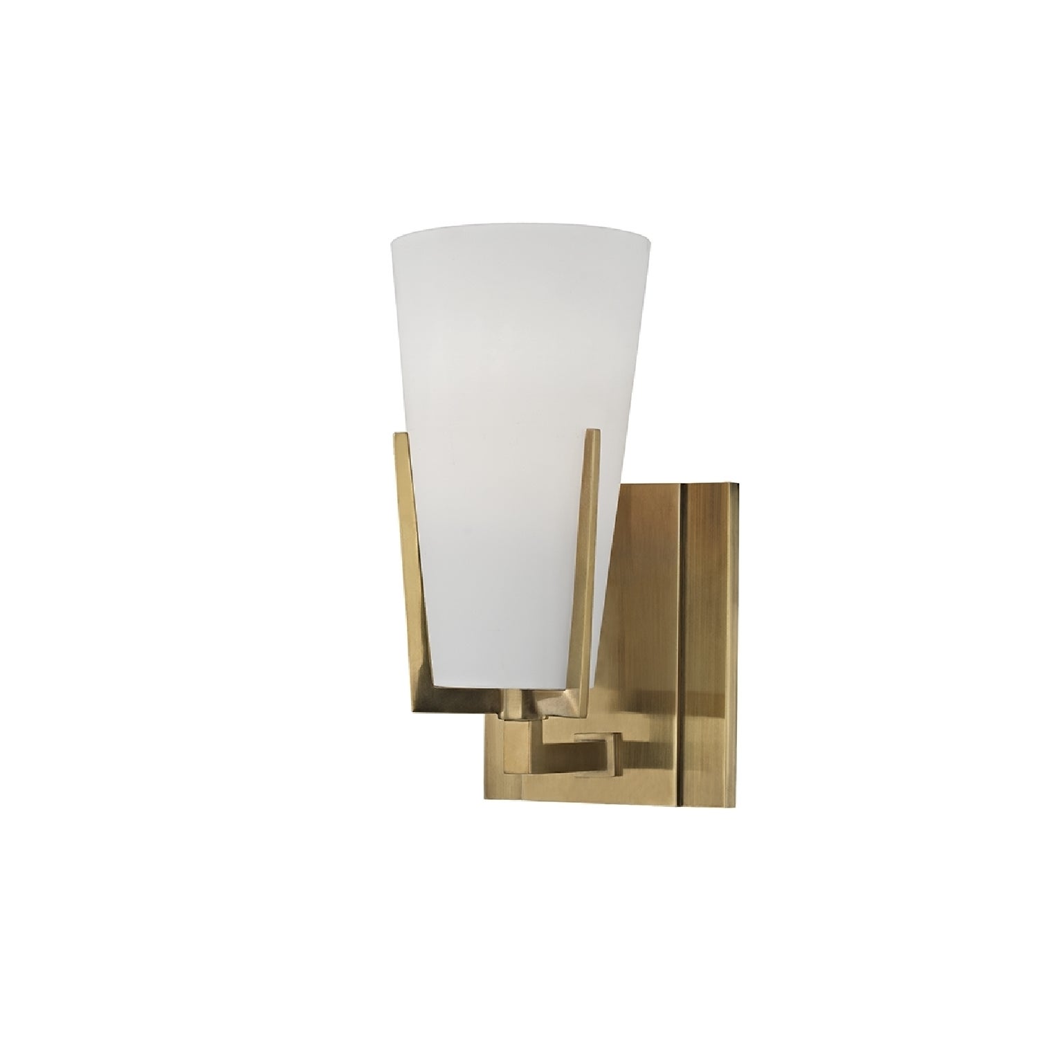 Hudson Valley Upton 1-light Brass Vanity with Frosted Shade - Mycitystee
