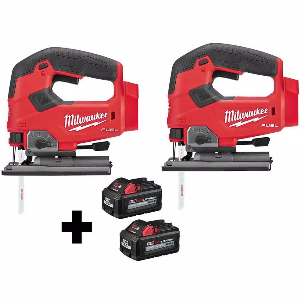 Milwaukee M18 FUEL 18-Volt Lithium-Ion Brushless Cordless Jig Saw (2-Tool) with (2) 6.0Ah Batteries and#8211; XDC Depot - Mycitystee