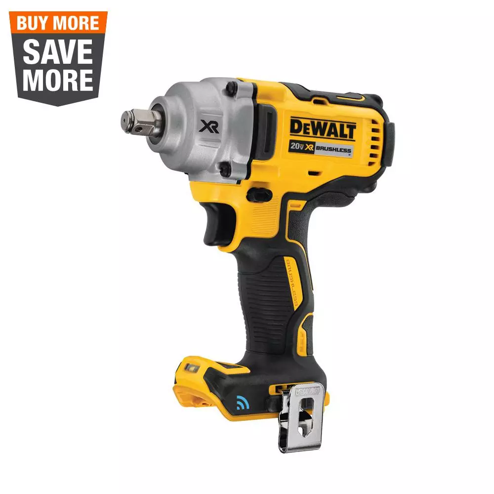 DEWALT 20-Volt MAX XR Cordless Brushless 1/2 in. Mid-Range Impact Wrench with Hog Ring Anvil and Tool Connect (Tool-Only) and#8211; XDC Depot - Mycitystee