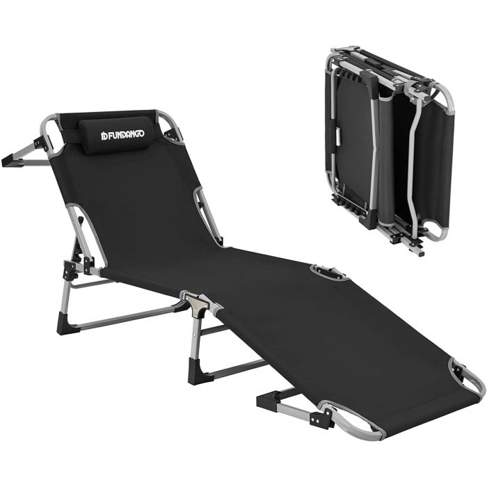 FUNDANGO Extra Wide Camping Chaise Lounge Chair-BRoadout - Mycitystee