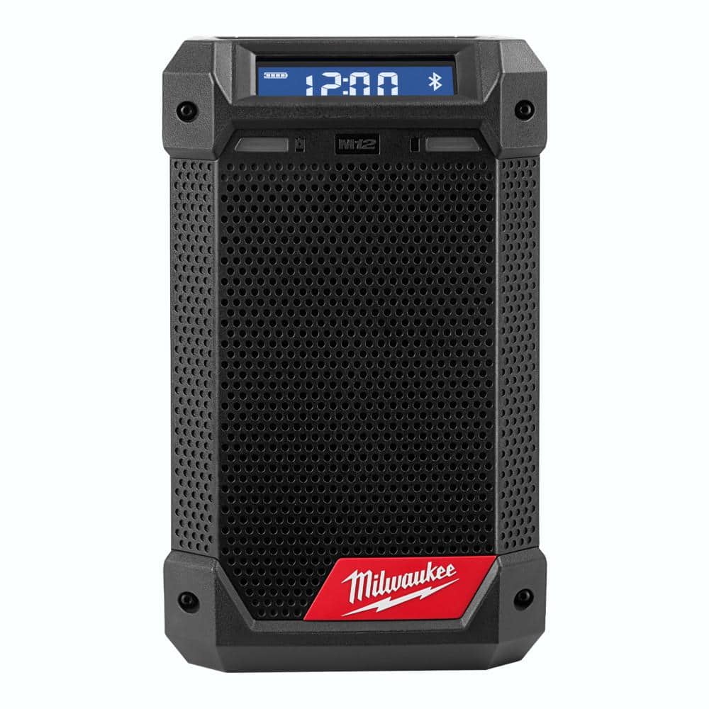 Milwaukee M12 12-Volt Lithium-Ion Cordless Bluetooth/AM/FM Jobsite Radio with Charger 2951-20 - Mycitystee