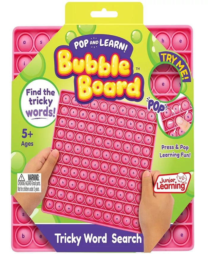 Pop Learn Bubble Board Tricky Word Search Bubble Board - Mycitystee