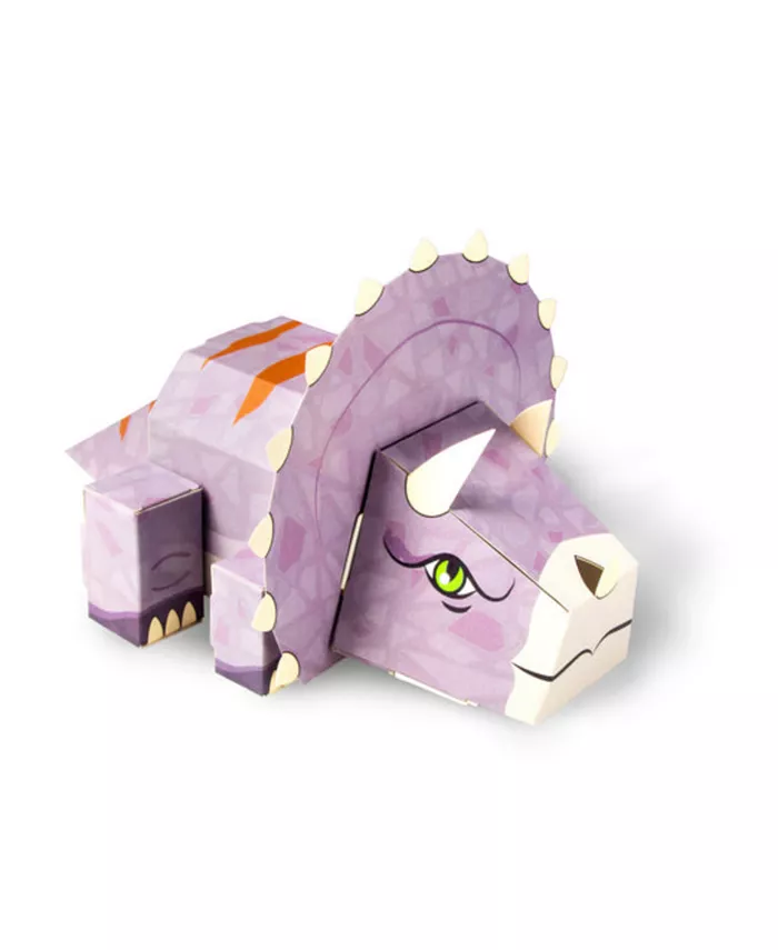 Cubles Triceratops - A original Buildable 3D STEM Toy - Mycitystee