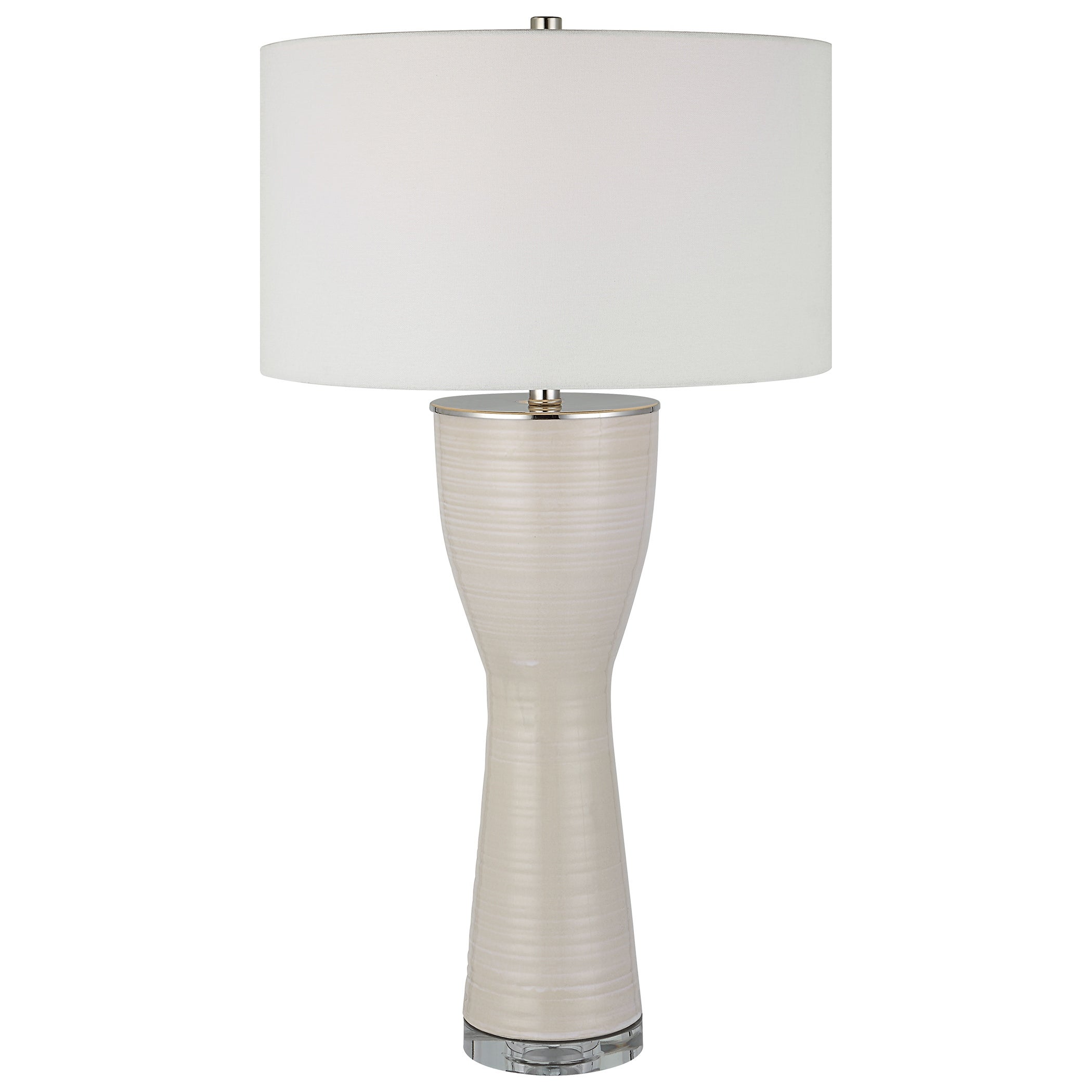 Uttermost Amphora Off-White Glaze Table Lamp - Mycitystee