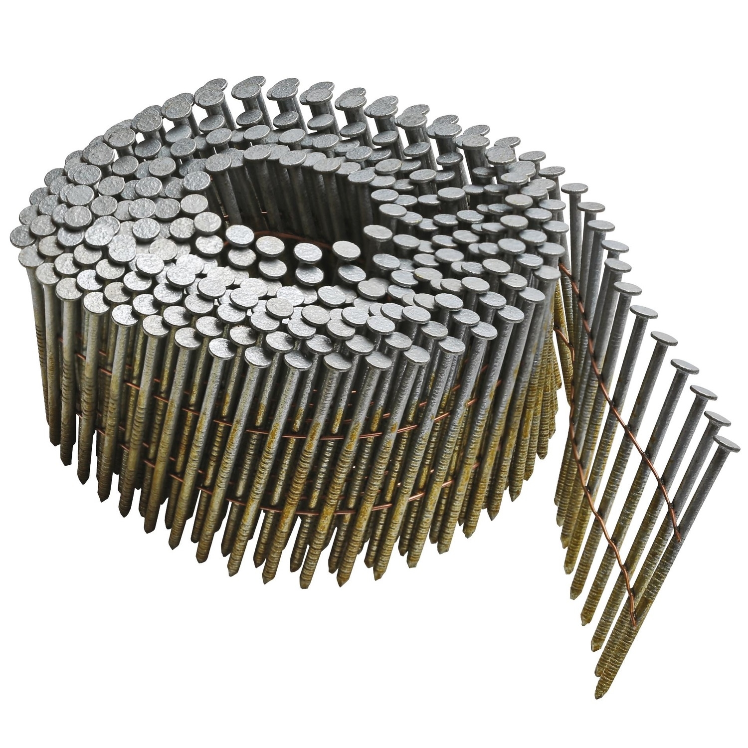 Bostitch 2-3/8 in. 13 Ga. Angled Coil Coated Framing Nails 15 deg 2，700 pk - Mycitystee