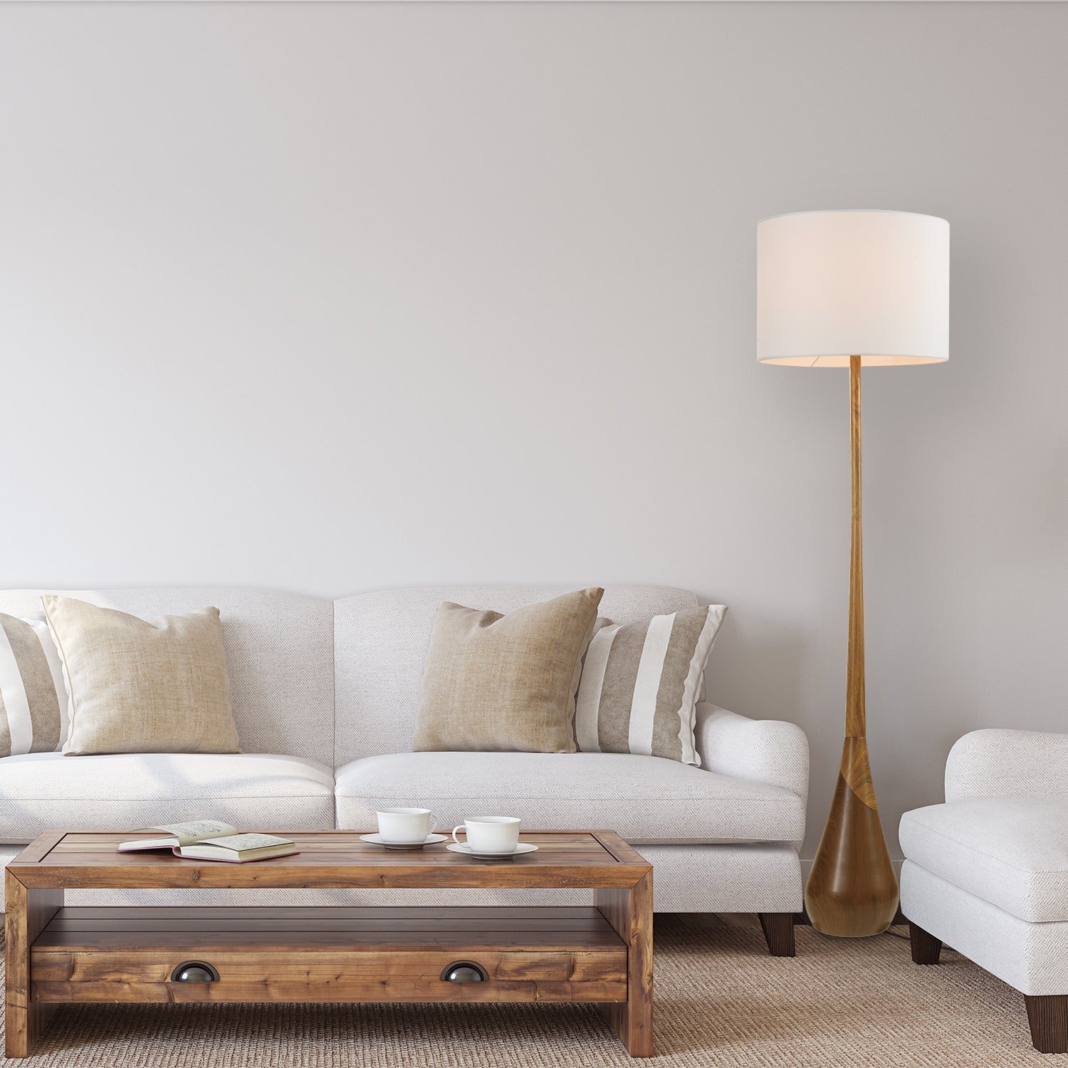 Carson Carrington Hjularod 65-inch Faux Wood Floor Lamp - Mycitystee