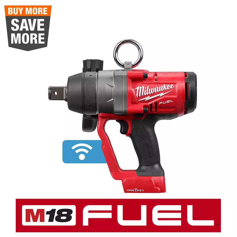 Milwaukee M18 ONE-KEY FUEL 18-Volt Lithium-Ion Brushless Cordless 1 in. Impact Wrench with Friction Ring (Tool-Only) and#8211; XDC Depot - Mycitystee