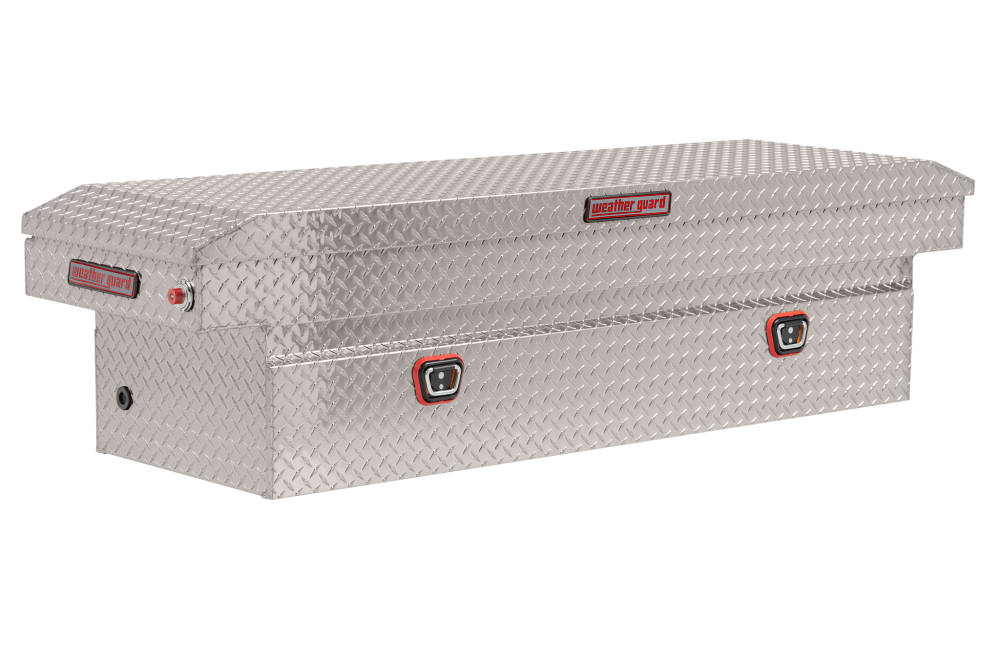 Weather Guard Saddle Truck Tool Box Aluminum Full Standard Clear - Mycitystee