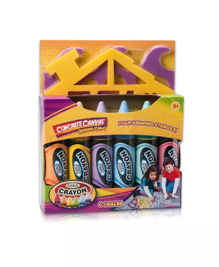 Lanard Jumbo Sidewalk Chalk Set， 8 Piece - Mycitystee