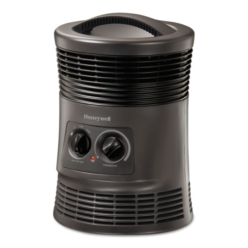 Honeywell 360 Surround Fan Forced Heater， 1，500 W， 9 x 9 x 12， Gray (HHF360V) - Mycitystee
