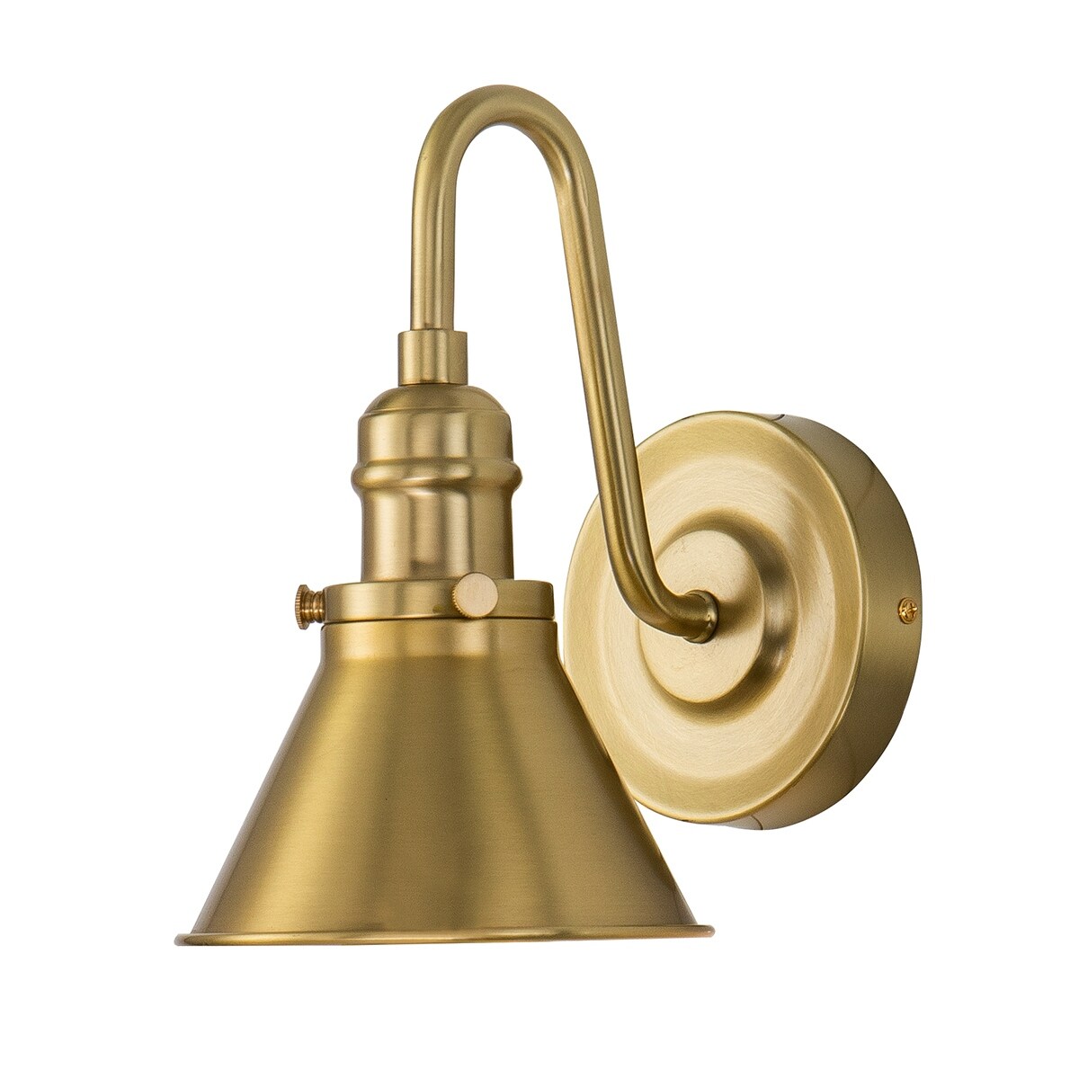 Midcentury Brass Bath Sconce - Mycitystee