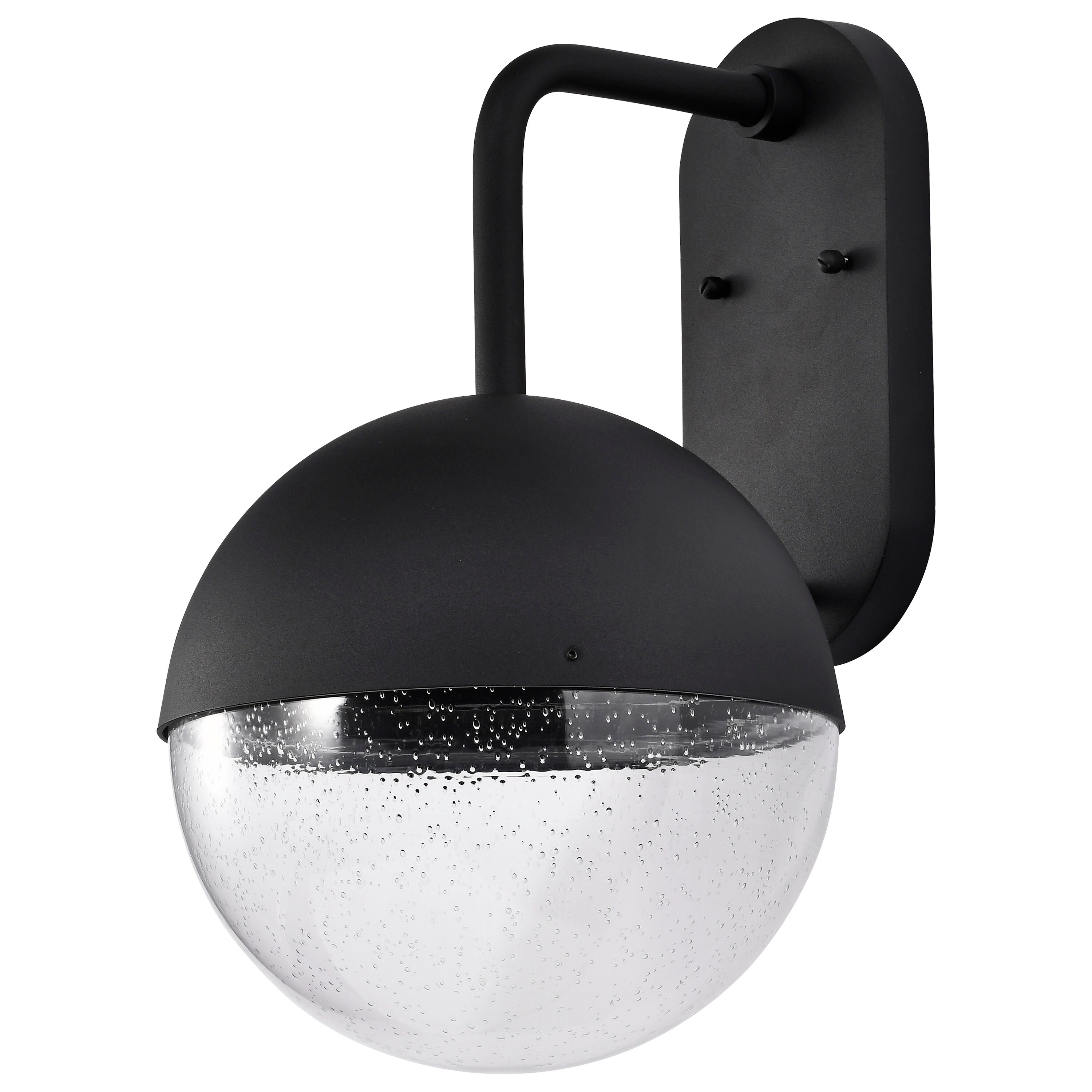 Atmosphere 10W LED Large Wall Lantern Matte Black with Clear Seeded Glass Shopping - The Best Deals on Outdoor Wall Lanterns | 39389321 - Mycitystee