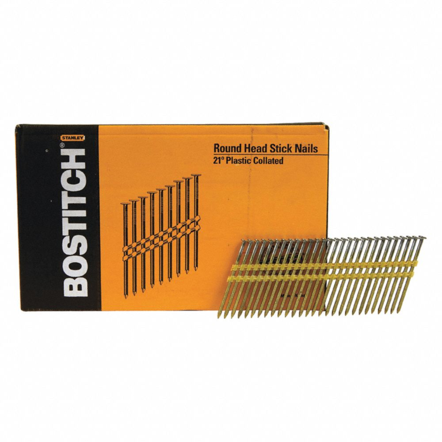 Bostitch 3 in. 10 Ga. Straight Strip Hot-Dip Galvanized Framing Nails 21 deg 4，000 pk - Mycitystee
