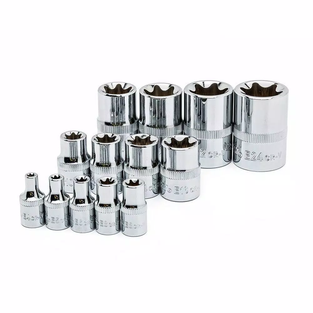 Husky 1/4， 3/8， 1/2 in. E-Torx Socket Set and#8211; XDC Depot - Mycitystee