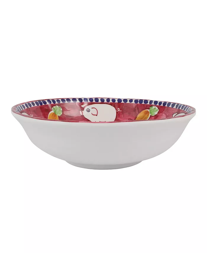 VIETRI Melamine Campagna Porco Large Serving Bowl - Mycitystee