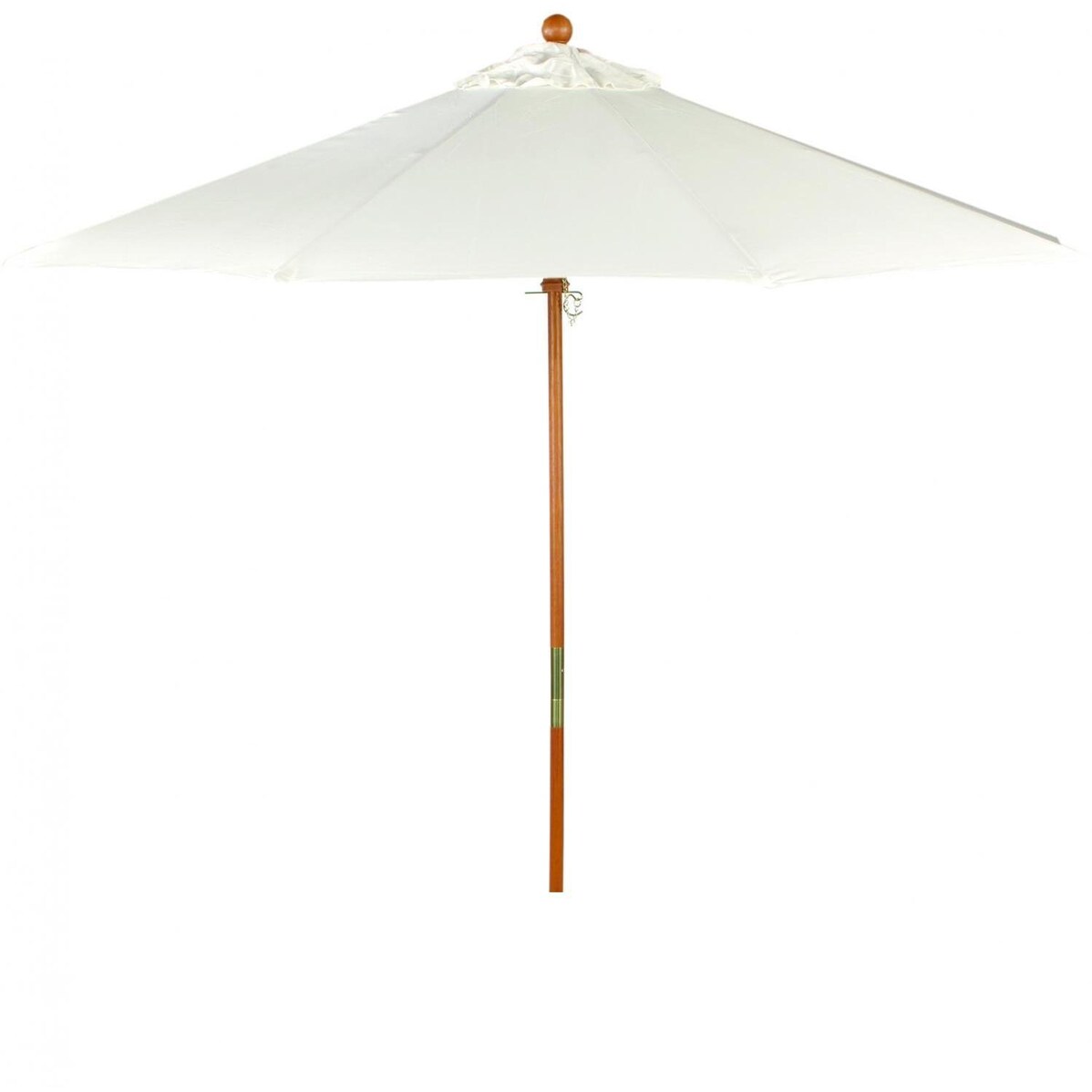 Oxford Garden 9 Ft. Octagonal Hardwood Patio Market Umbrella W/ Pulley - Mycitystee