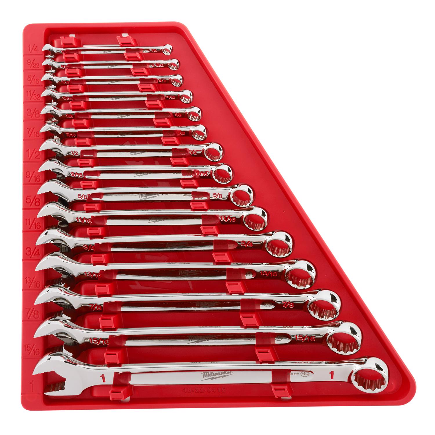 Milwaukee Max Bite SAE Combination Wrench Set 15.04 in. L 15 pc - Mycitystee