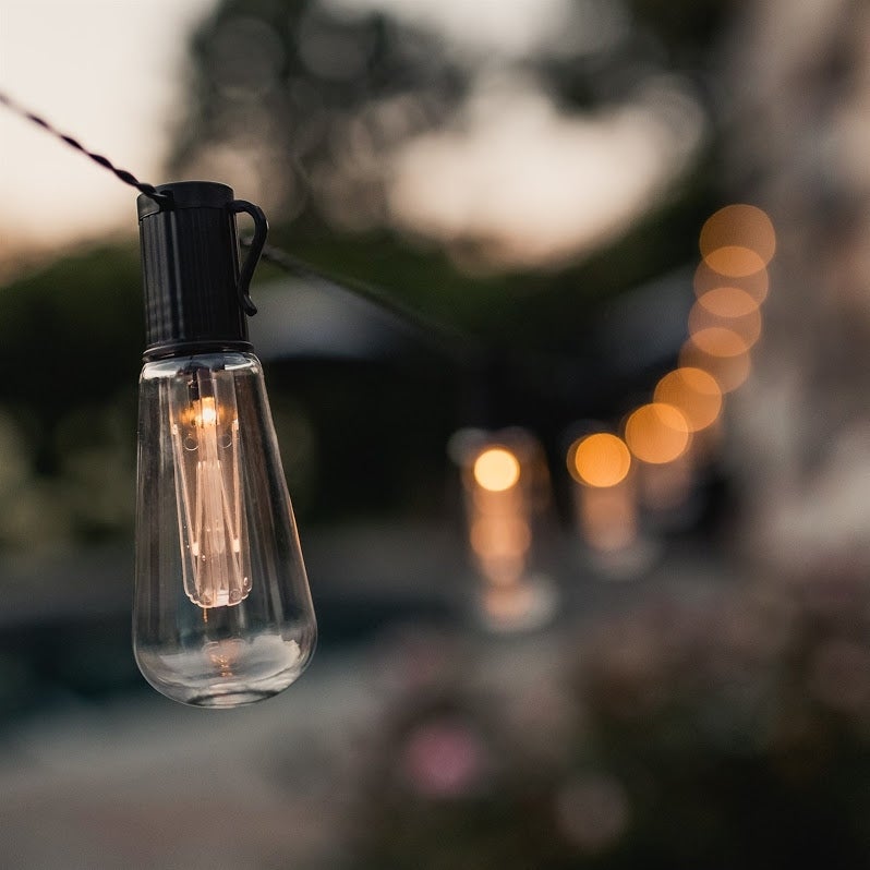 LUMINITES Solar Powered LED Patio Bulb String Lights - 2 Pack - 2 Pack - Mycitystee