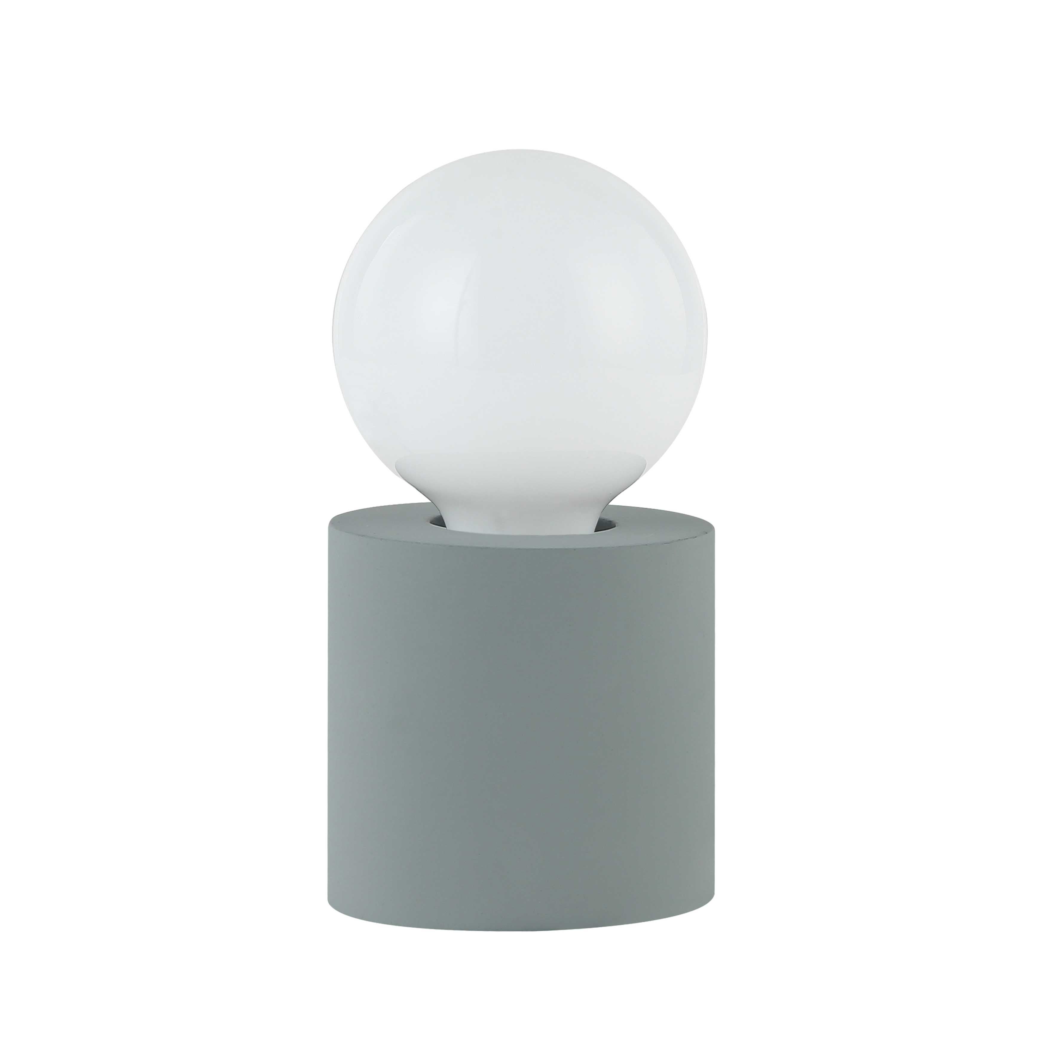 Dainolite Tonya Modern and Contemporary 1 Light Incandescent Table Lamp Grey - Mycitystee