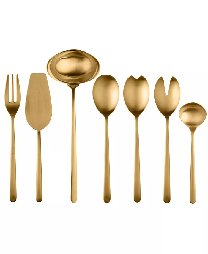 Mepra Linea Ice Oro Full Serving Set， 7 Piece - Mycitystee
