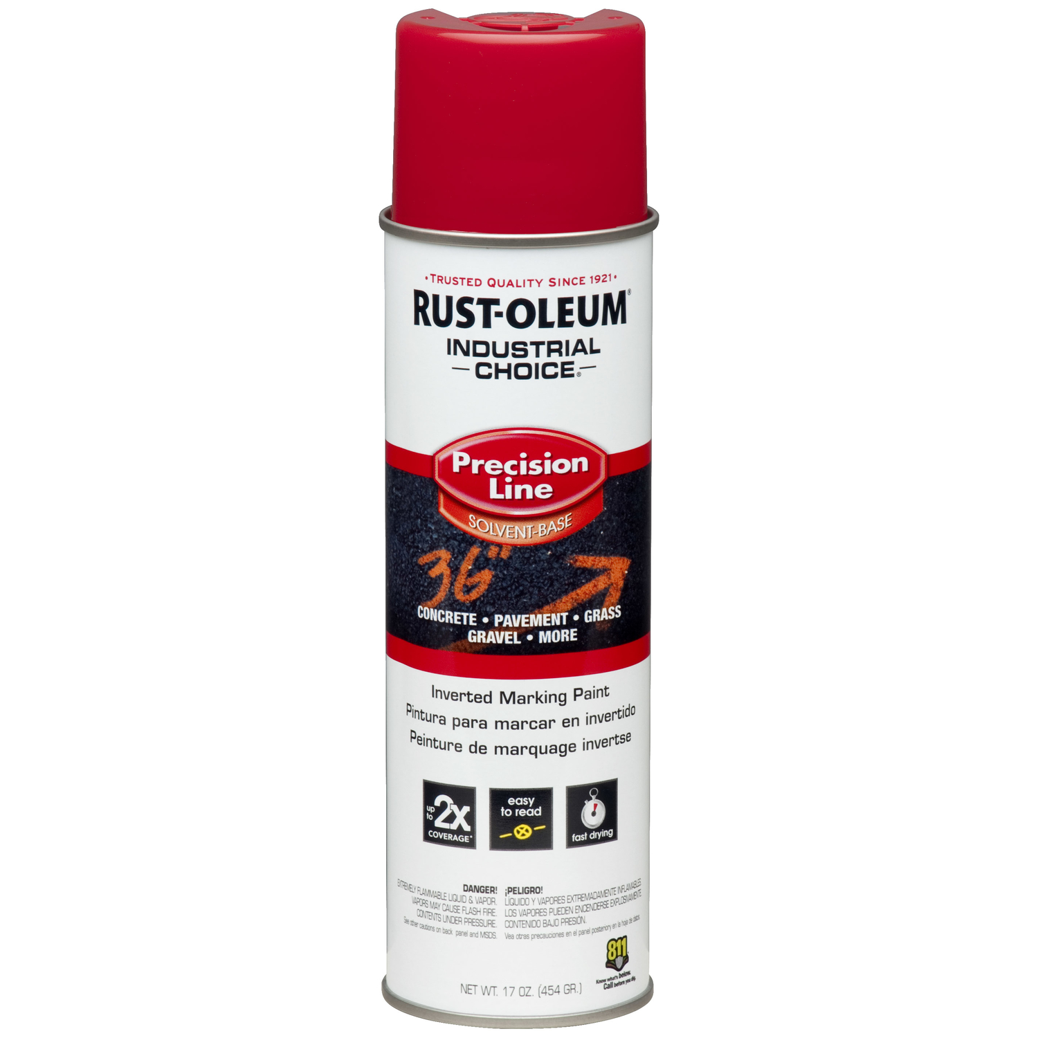 Rust-Oleum Industrial Choice Red Inverted Marking Paint 17 oz - Mycitystee
