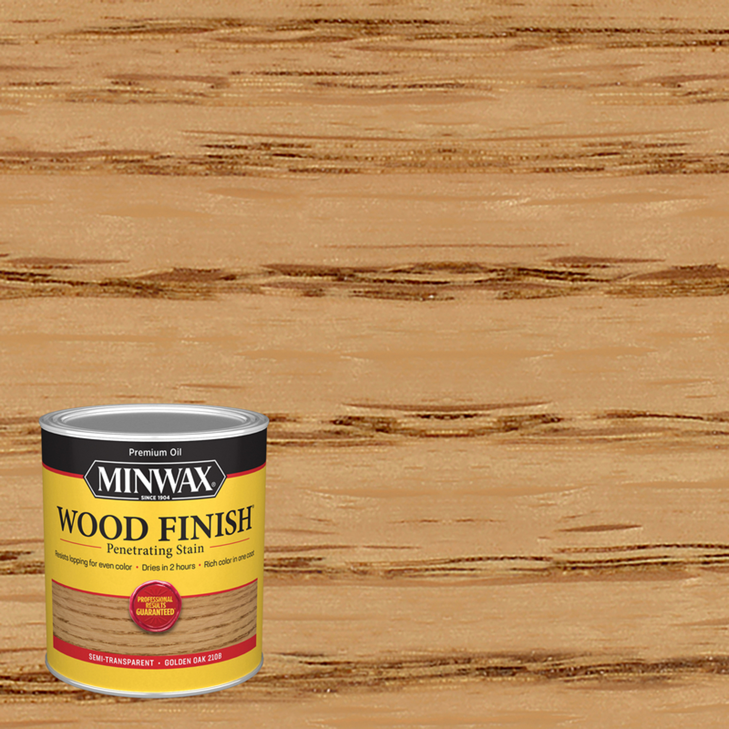 Minwax Wood Finish Semi-Transparent Golden Oak Oil-Based Penetrating Wood Stain 1 qt - Mycitystee