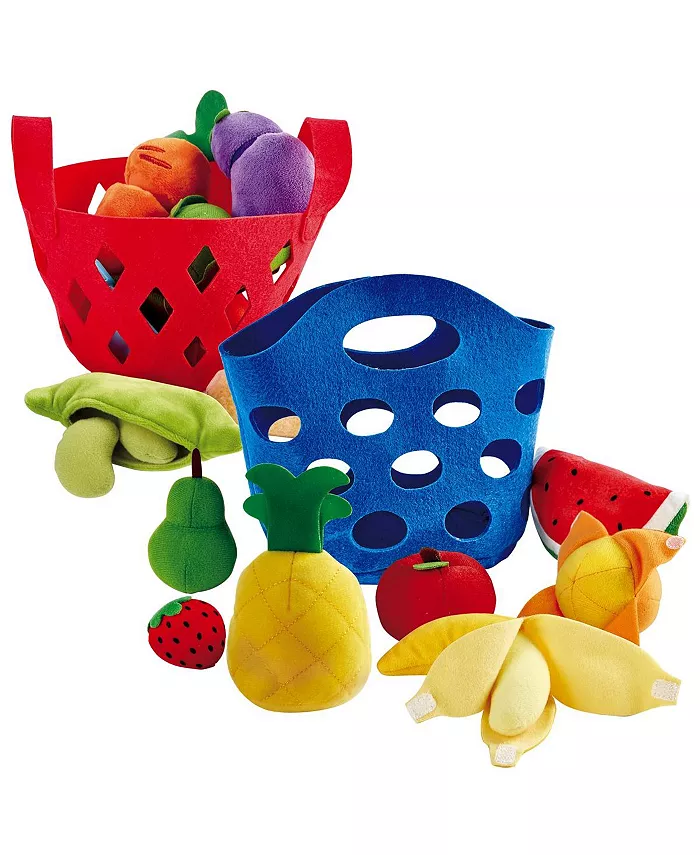 Hape Toddler Felt Fruit Vegetable Baskets - Mycitystee