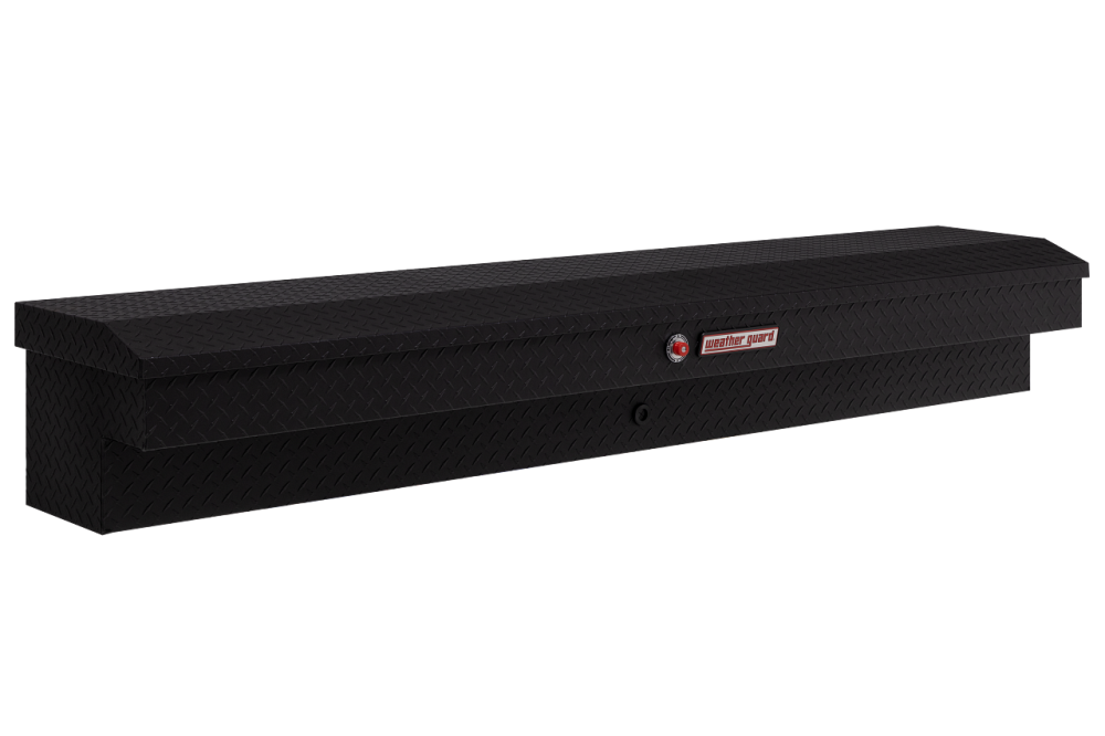 Weather Guard 87 Lo-Side Truck Tool Box Aluminum Textured Matte Black - Mycitystee