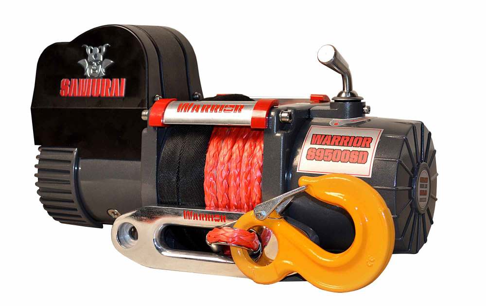 DK2 Samurai Winch Short Drum 9500lb with Synthetic Rope - Mycitystee