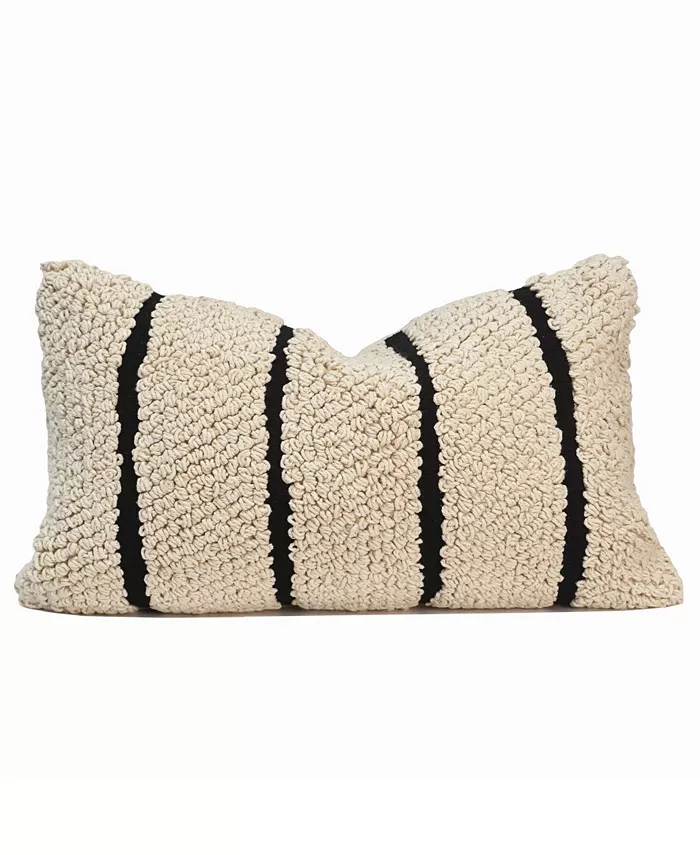 Millihome Ezra Bohemian Hand-Tufted Decorative Pillow， 16