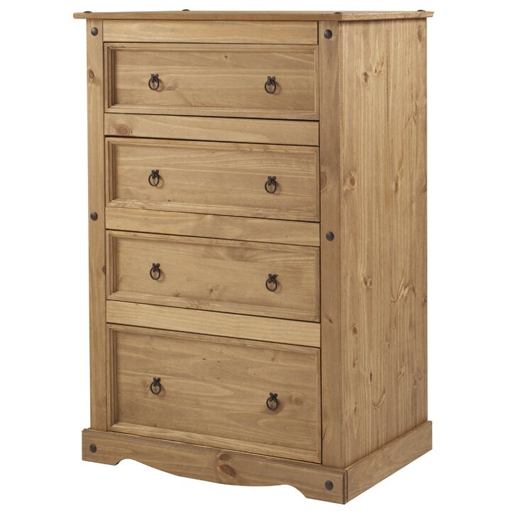 Wood Dresser 4 Drawers Chest Corona | Furniture Dash - - 35696827 - Mycitystee