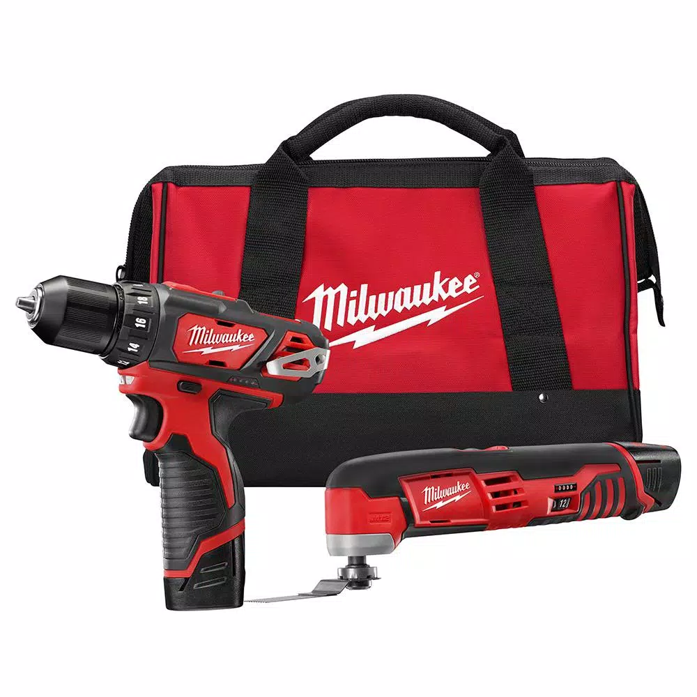 Milwaukee M12 12-Volt Lithium-Ion Cordless Drill Driver/Multi-Tool Combo Kit (2-Tool) with (2) 1.5 Ah Battery and Tool Bag and#8211; XDC Depot - Mycitystee