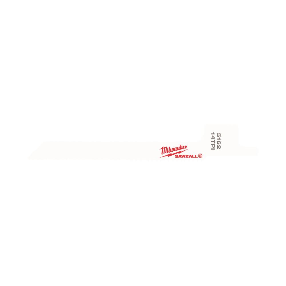 Milwaukee 3-5/8 in. 14 TPI SUPER SAWZALL Blade 5PK 48-00-5162 from Milwaukee - Mycitystee