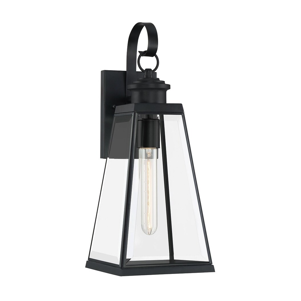 Quoizel Paxton Matte Black 1-light Outdoor Wall Lantern. Shopping - The Best Deals on Outdoor Wall Lanterns | 35273213 - Mycitystee