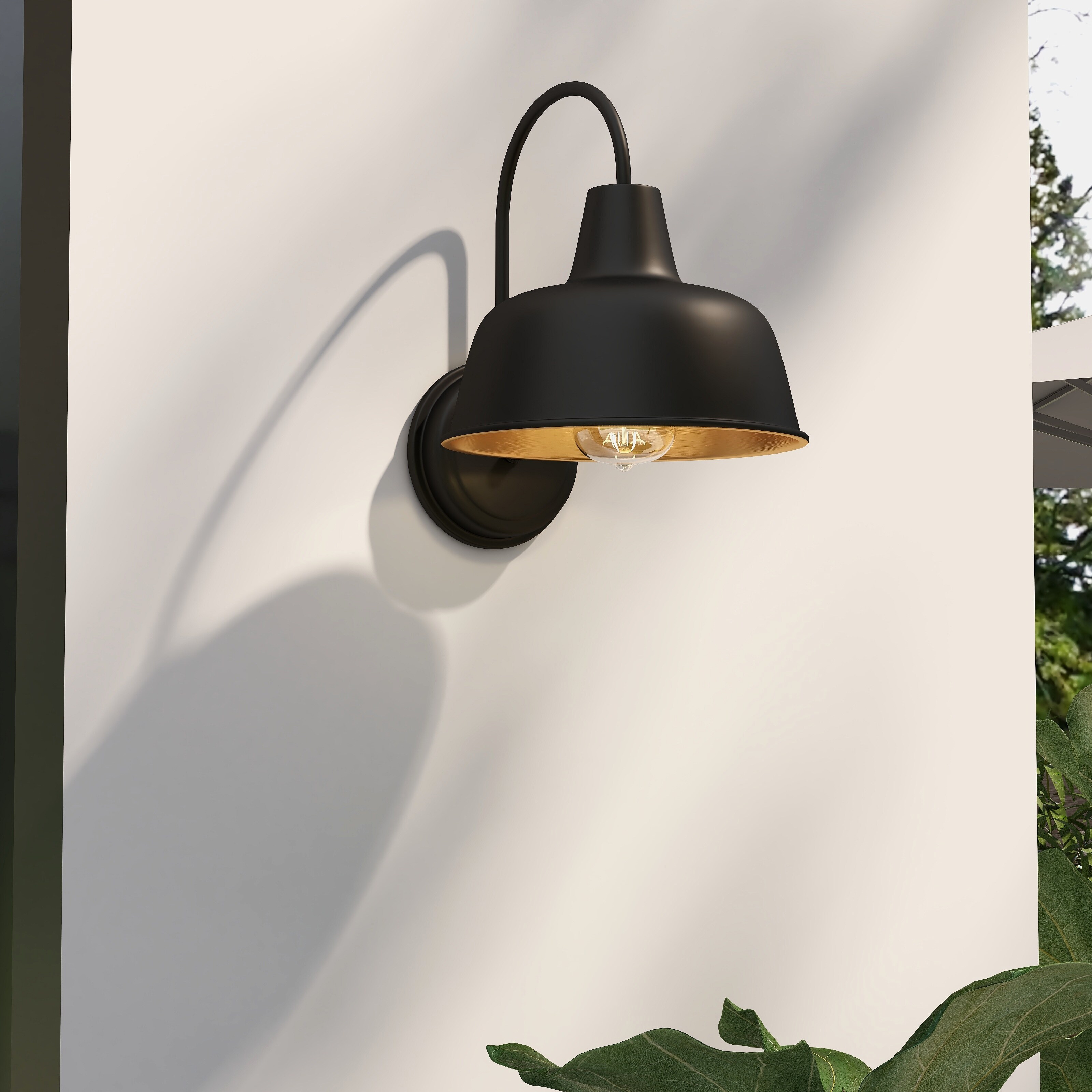 1-Light Outdoor Barn Light With Dark Bronze finish - 10.54
