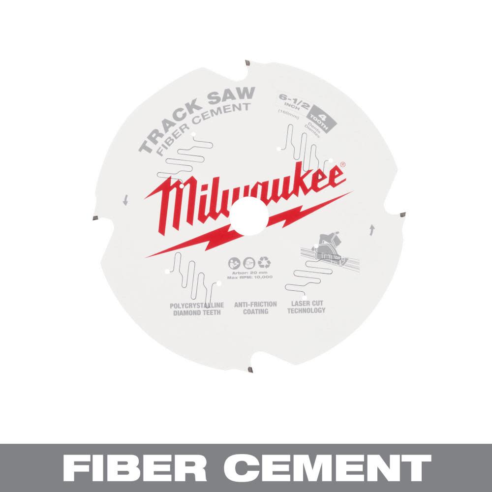Milwaukee 6 1/2 4T Fiber Cement Track Saw Blade 48-40-0670 from Milwaukee - Mycitystee