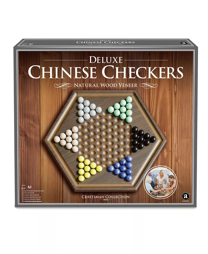 MasterPieces Puzzles Merchant Ambassador Craftsman Deluxe Chinese Checkers Game Set - Mycitystee