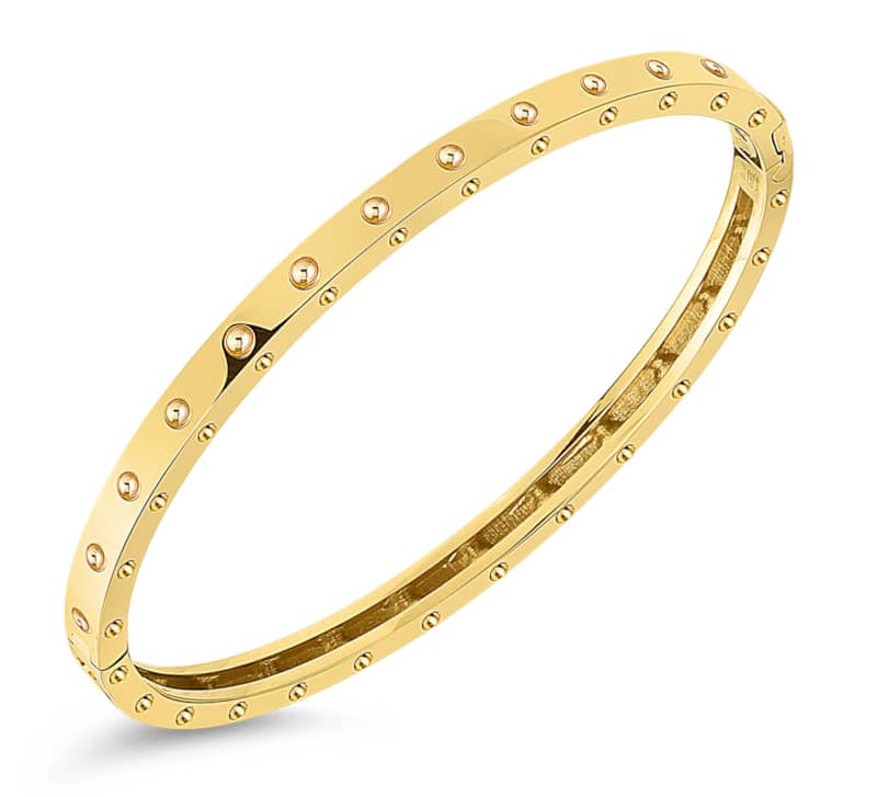 Roberto Coin 18KT Gold Symphony Pois Moi Oval Bangle - Mycitystee