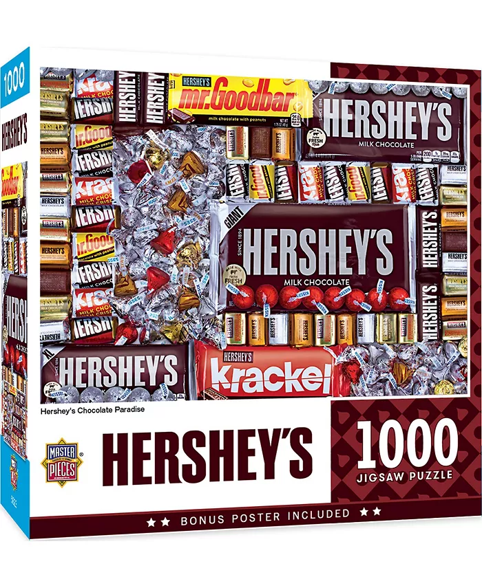 MasterPieces Puzzles Hershey - Chocolate Paradise 1000 Piece Adult Jigsaw Puzzle - Mycitystee