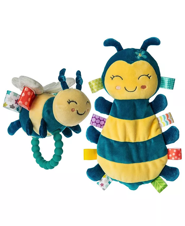 Mary Meyer Corporation Mary Meyer Fuzzy Buzzy Bee Taggies Set - Fuzzy Buzzy Bee Lovey Teether Rattle - Mycitystee