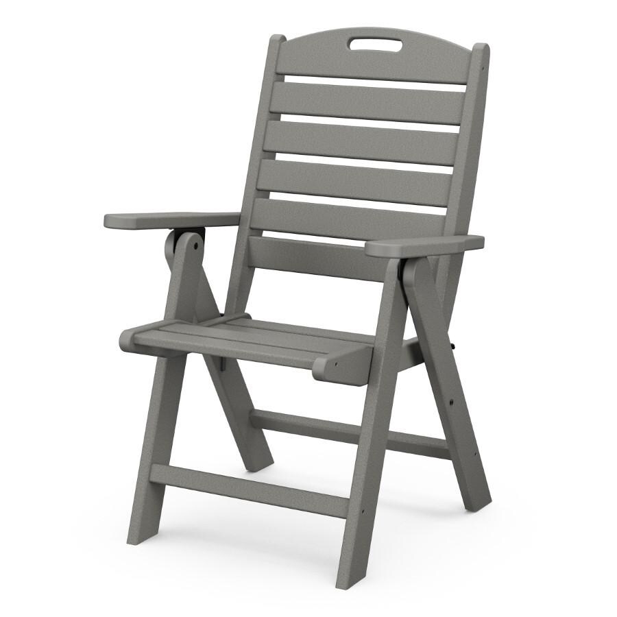 POLYWOOD Nautical Highback Chair in Slate Grey - Mycitystee