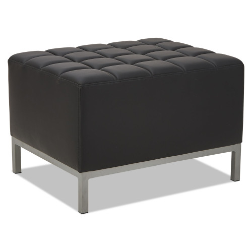 Alera QUB Series Ottoman， 26.38w x 21.5d x 17.5h， Black (QB8216) - Mycitystee
