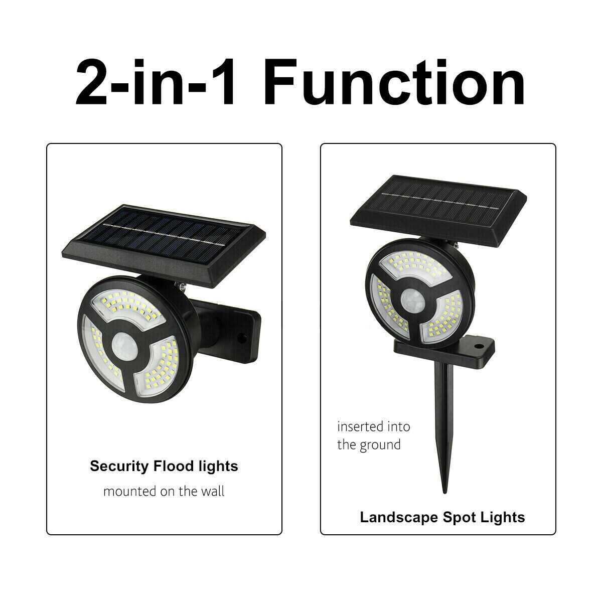 2-in-1 Solar Landscape Spot Lights Waterproof - Mycitystee
