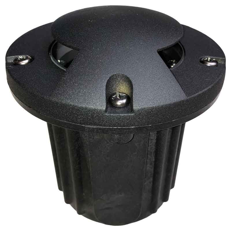 12V Composite In Ground Well Light w/ Cast Brass Bi-Directional Cover - Mycitystee