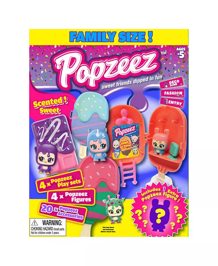 PopZeez Family Size Sweet Friends Dipped in Fun Set， 28 Piece - Mycitystee