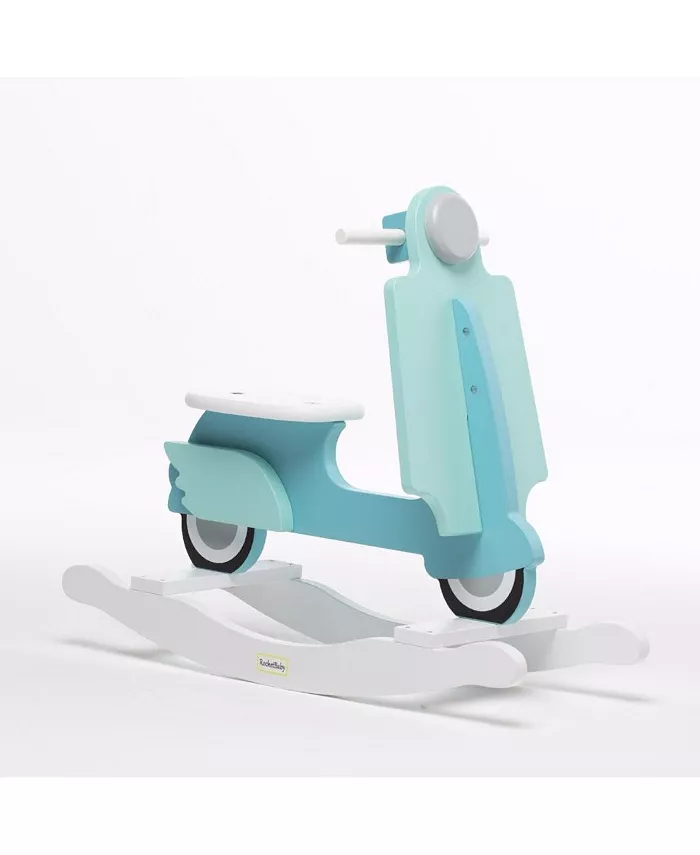 RocketBaby Toddler's Rocking Toy Green Mint Scooter - Mycitystee