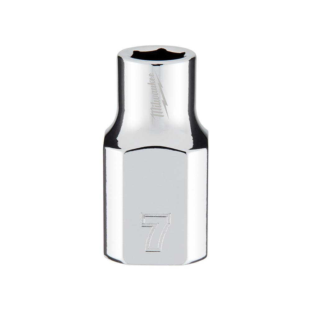 Milwaukee 3/8 in. Drive 7mm Metric 6-Point Socket 45-34-9077 from Milwaukee - Mycitystee