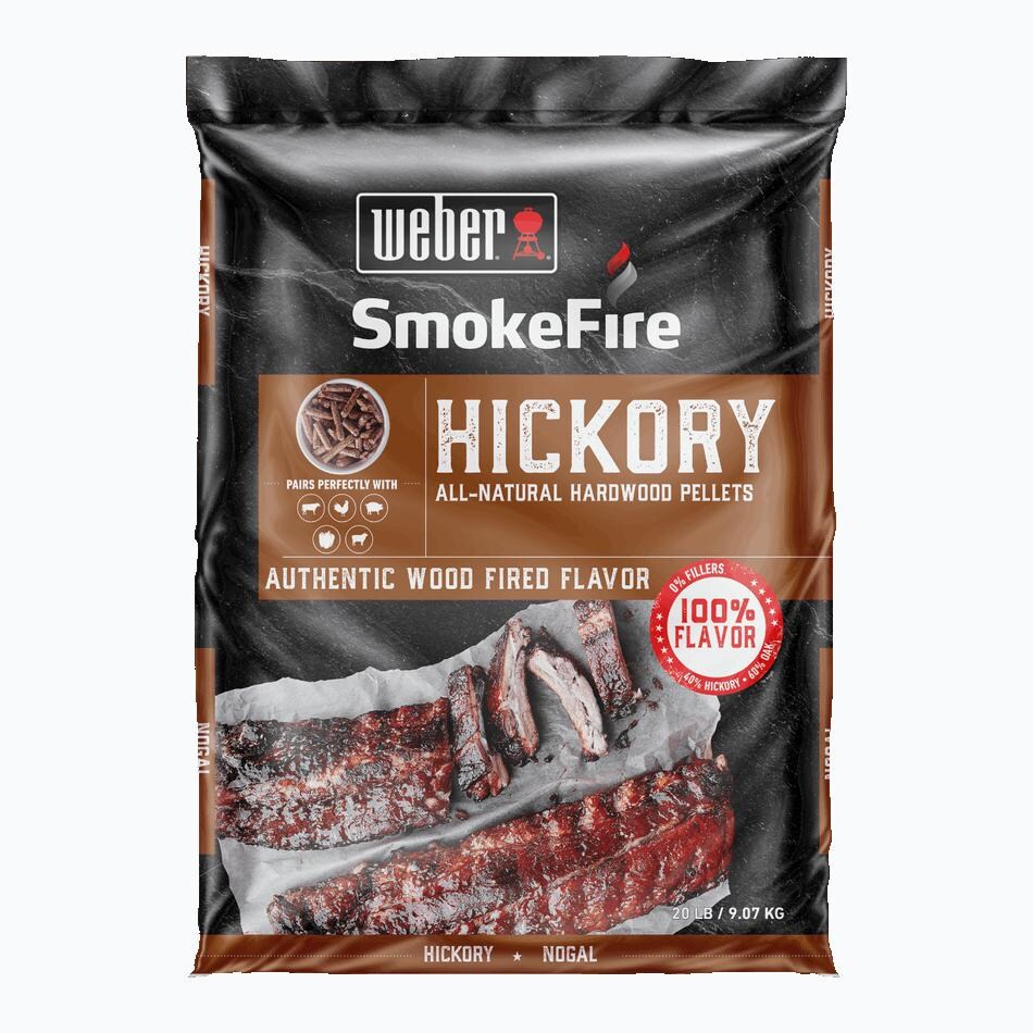 Weber 190002 SmokeFire Hickory All-Natural Hardwood Pellets - Mycitystee