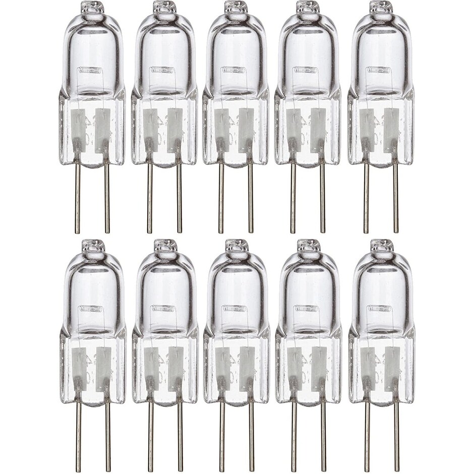 Dimmable HALOGEN LIGHT BULBS G4-110-20W ( 10 Pack ) - clear - Mycitystee